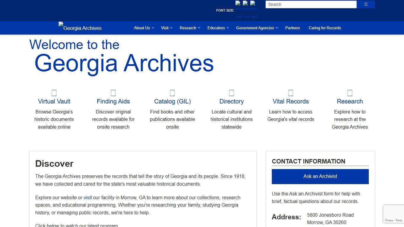 Georgia Archives